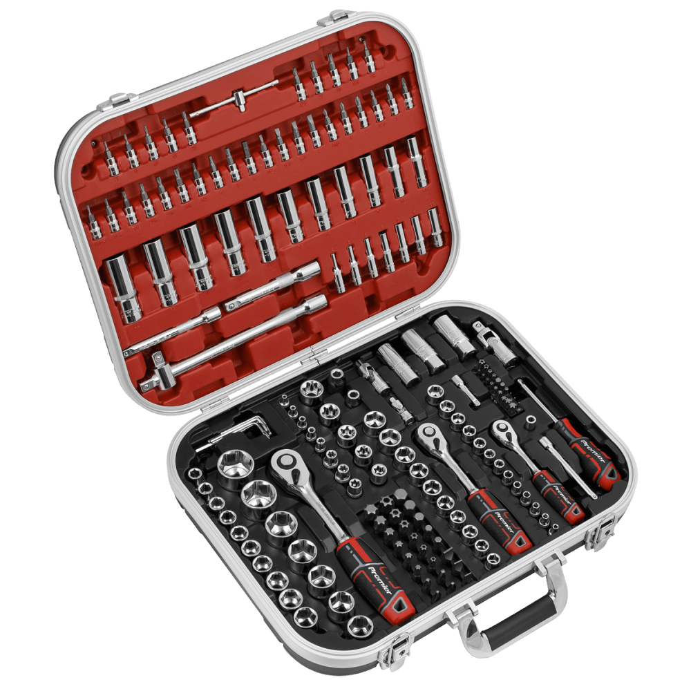 Sealey Socket Set 172pc 1/4", 3/8" & 1/2"Sq Drive WallDriveModel No - AK7981
