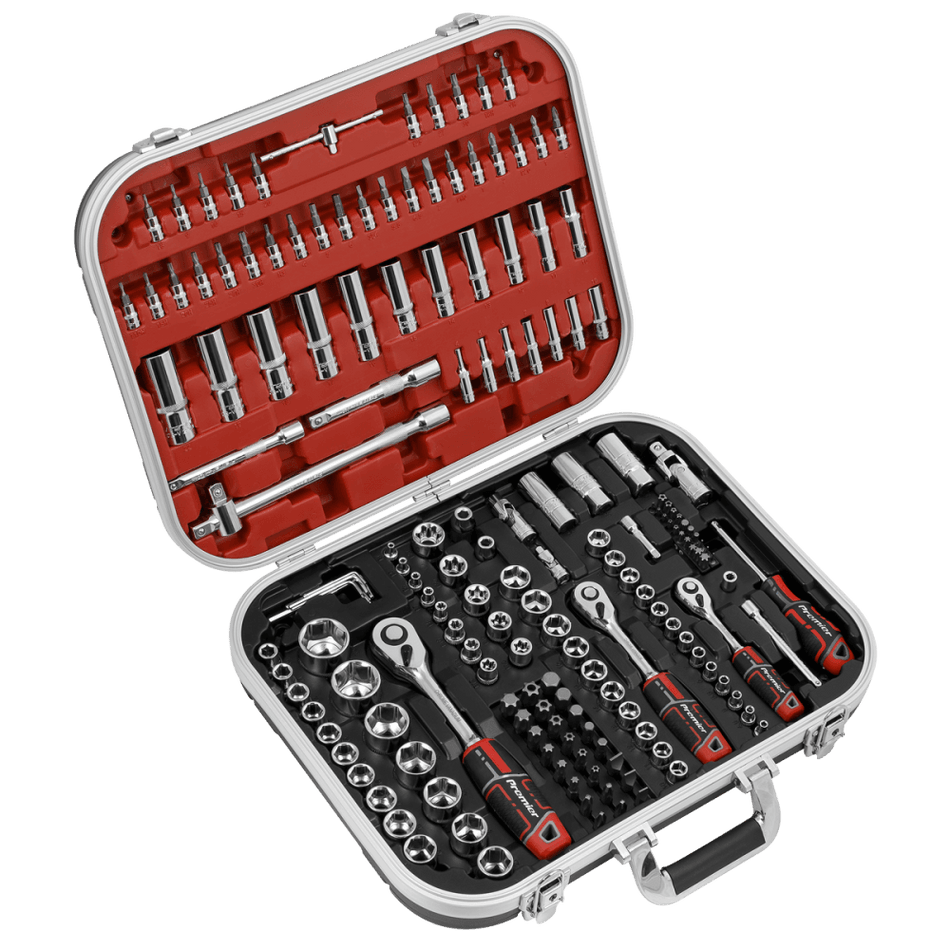 Sealey Socket Set 172pc 1/4", 3/8" & 1/2"Sq Drive WallDriveModel No - AK7981
