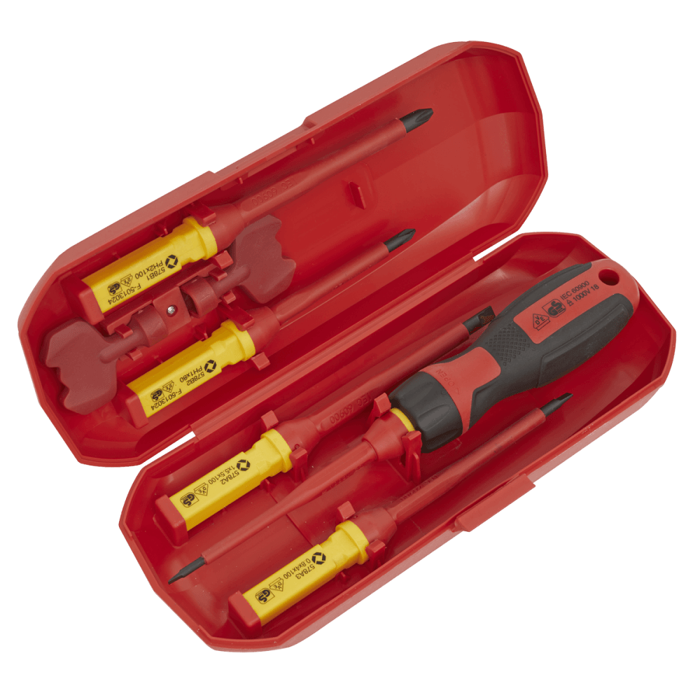 Sealey Screwdriver Set Interchangeable 8pc - VDE Approved Model No - AK61280