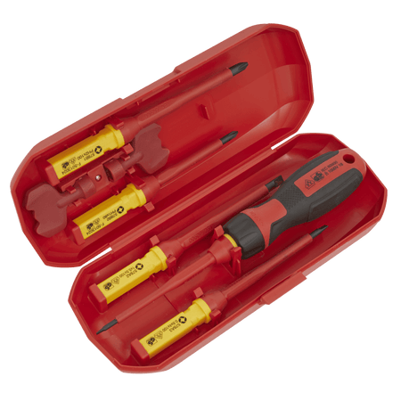 Sealey Screwdriver Set Interchangeable 8pc - VDE Approved Model No - AK61280