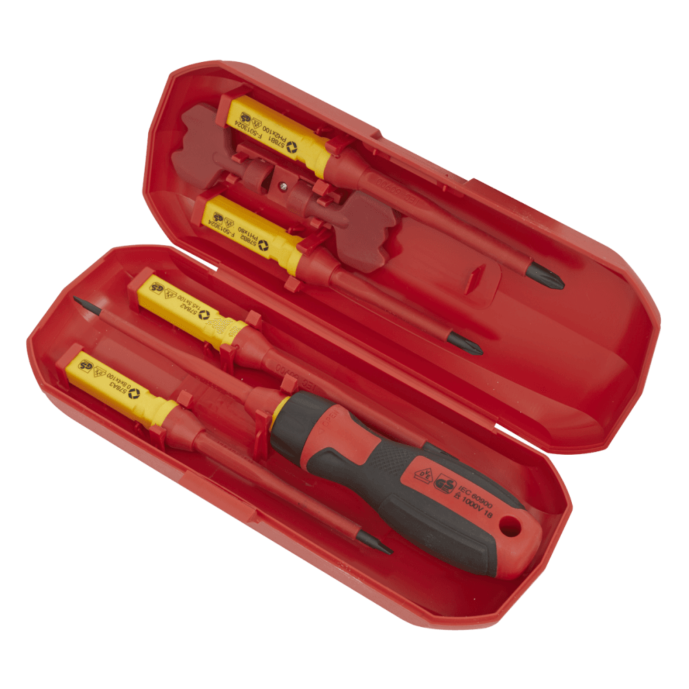 Sealey Screwdriver Set Interchangeable 8pc - VDE Approved Model No - AK61280