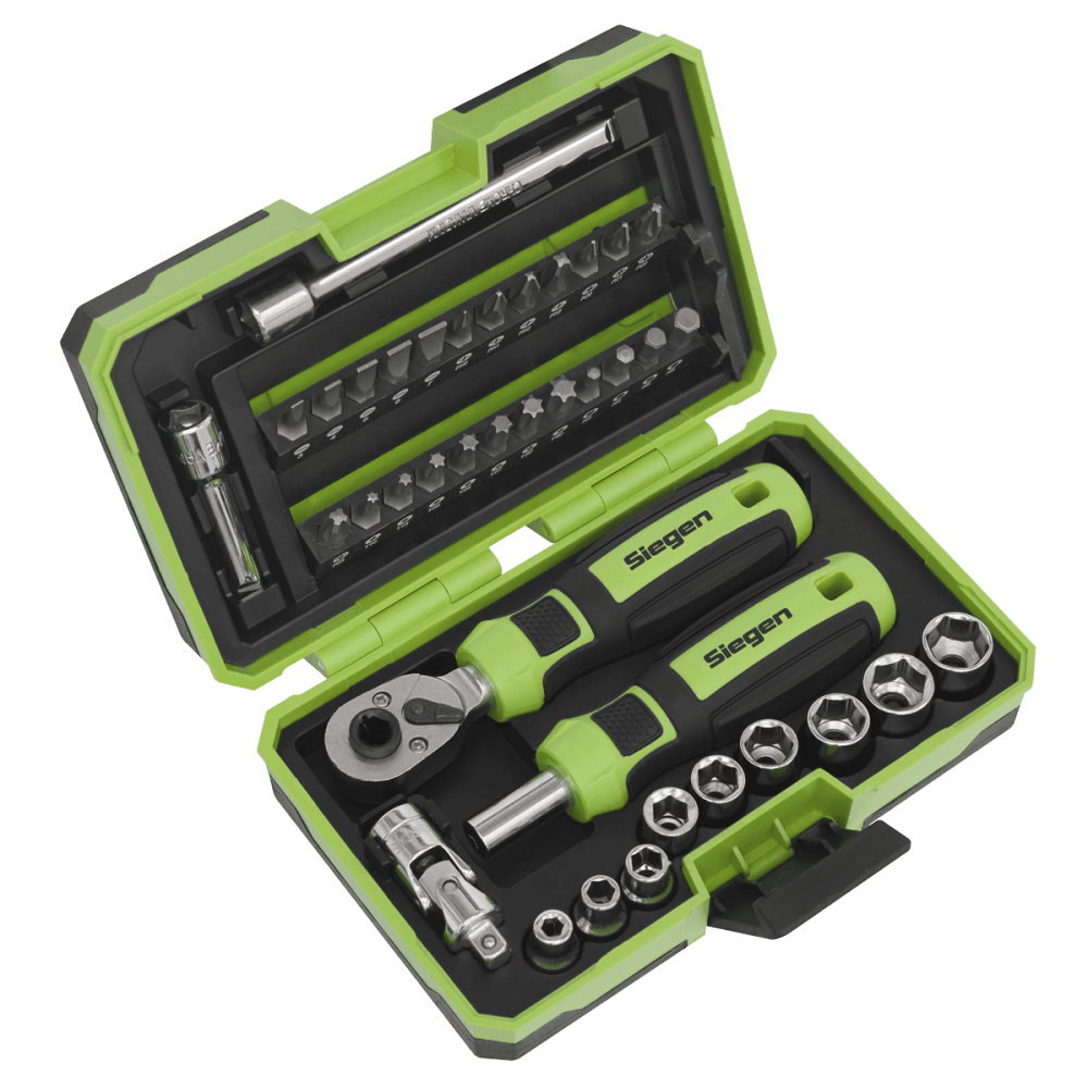 Sealey Socket & Bit Set 38pc 1/4"Sq Drive Model No - S01255