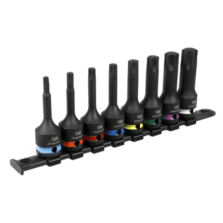 Sealey TRX-Star* Impact Socket Bit Set 8pc 1/2"Sq Drive Model No - AK56002