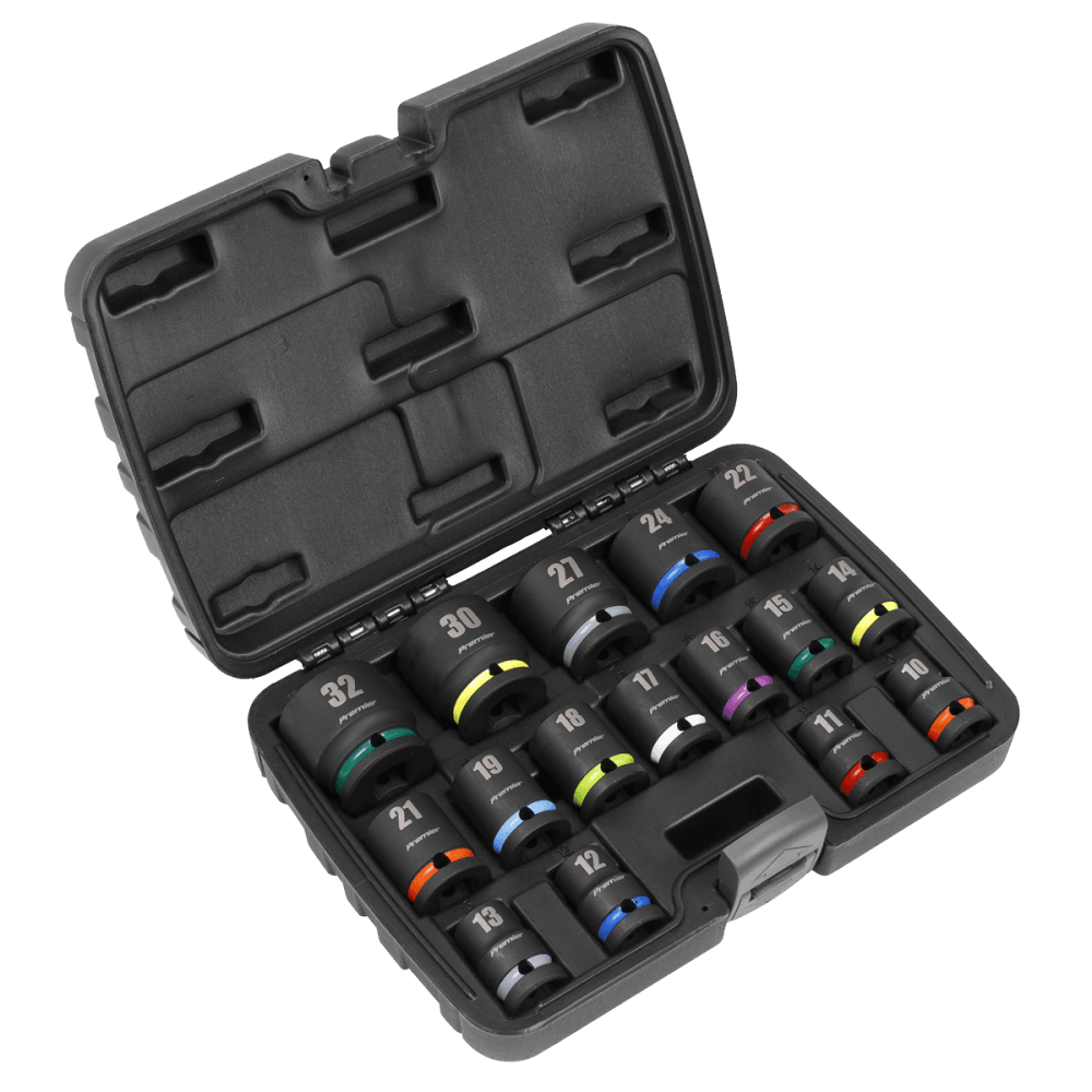 Sealey Impact Socket Set 16pc 1/2?Sq Drive Model No - AK5625M