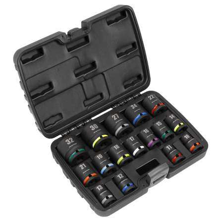 Sealey Impact Socket Set 16pc 1/2?Sq Drive Model No - AK5625M