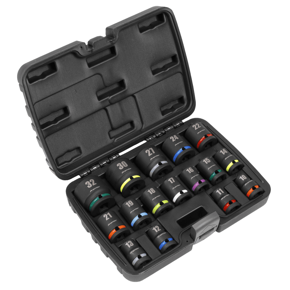 Sealey Impact Socket Set 16pc 1/2?Sq Drive Model No - AK5625M