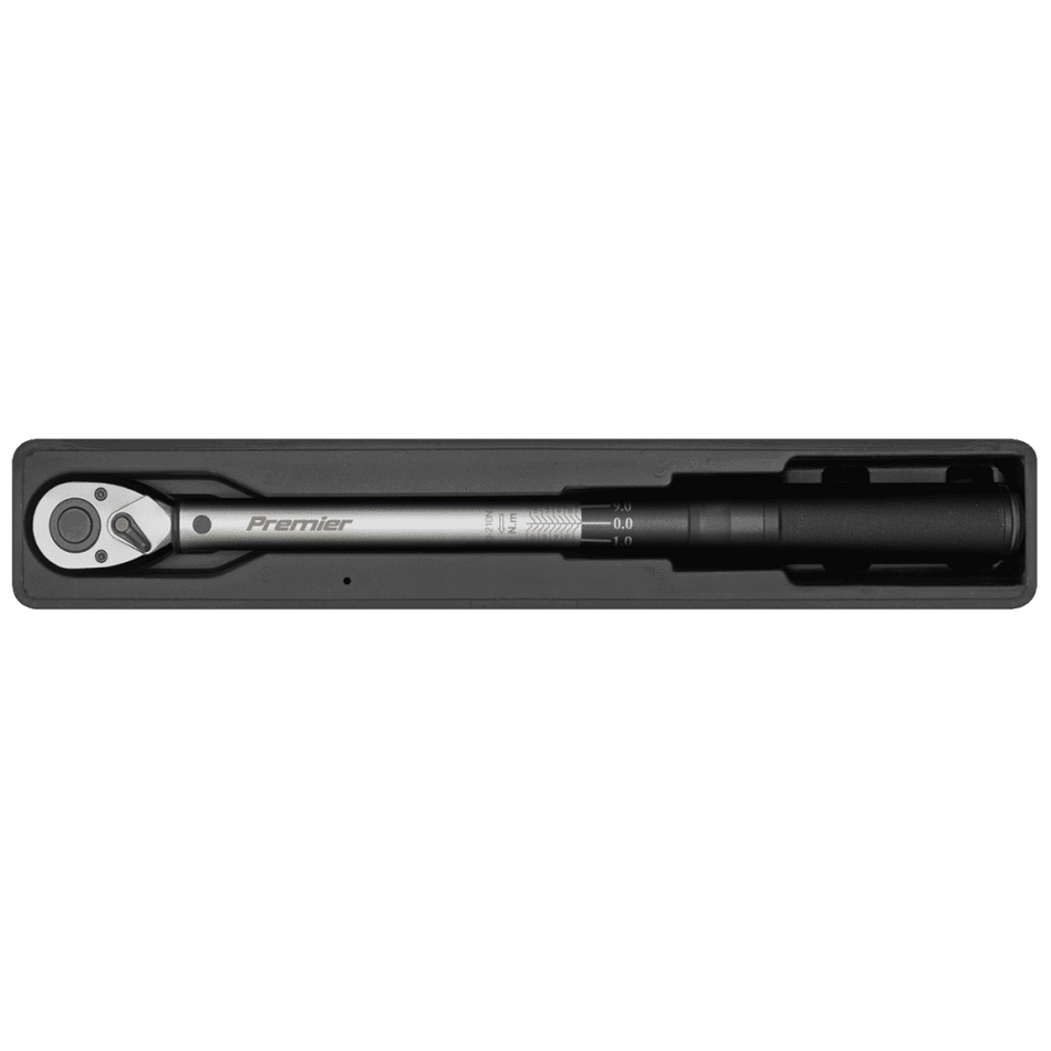 Sealey Premier Micrometer Torque Wrench 1/2"Sq Drive 40-210Nm Model No - STW400