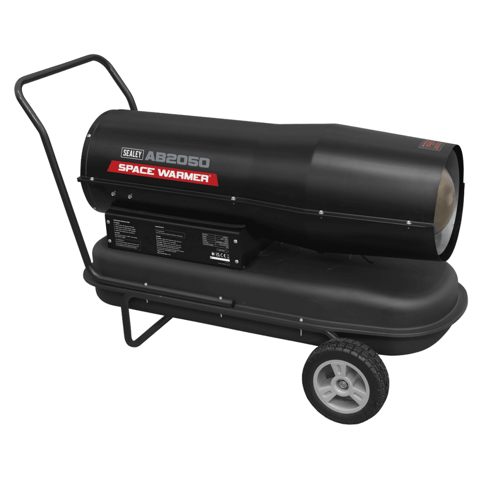 Sealey Space WarmerKerosene/Diesel Heater 205,000Btu/hr with Wheels Model No - AB2050