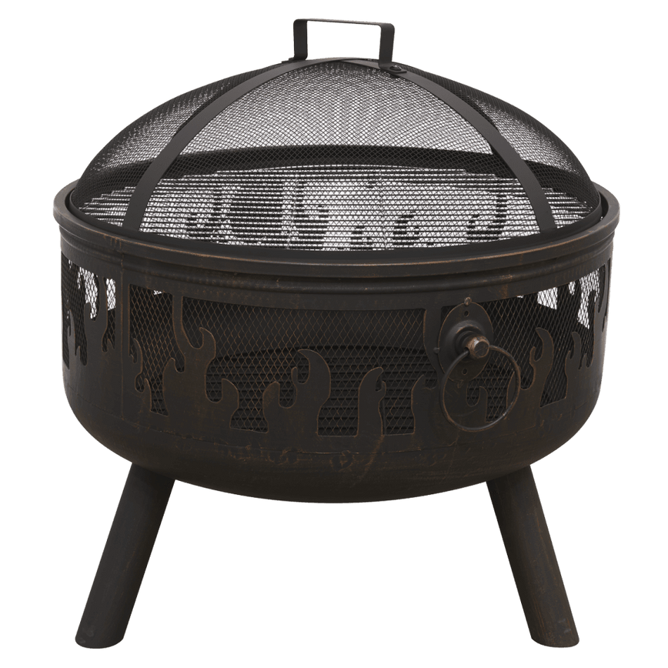 Sealey Dellonda Deluxe Firepit Fireplace Outdoor Patio Heater, Cooking Grill & Poker Model No - DG117