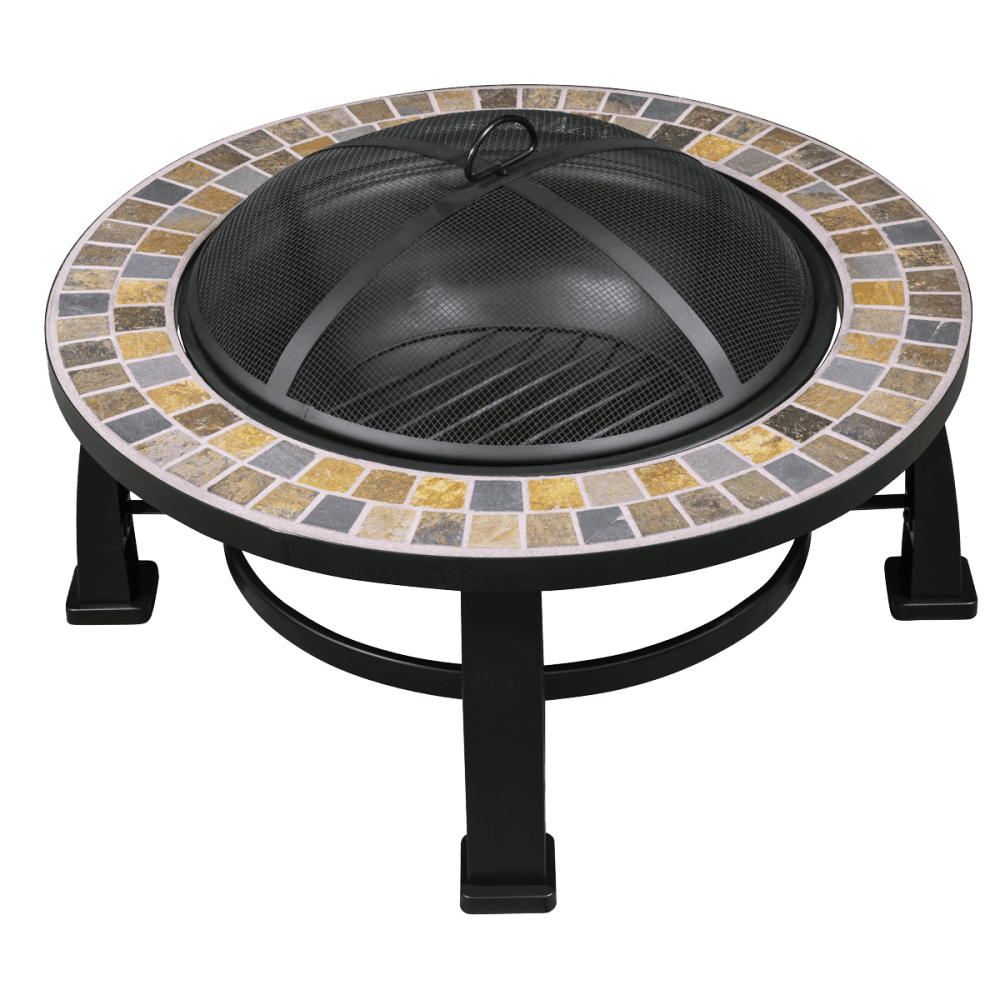 Sealey Dellonda 30" Deluxe Traditional Style Fire Pit/Fireplace/Outdoor Heater - Slate Model No - DG111