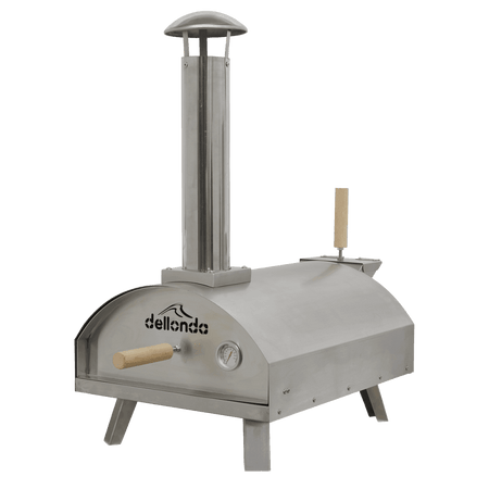 Sealey Dellonda 14" Wood-Fired Pizza Oven 380Â¶?C, Meat Smoking Stainless Steel Portable Model No - DG11