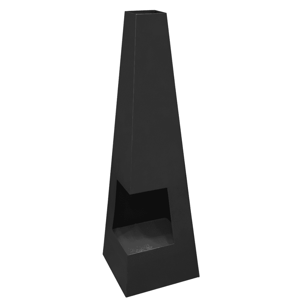 Sealey Dellonda Chiminea, Wood Burner, Heater for Outdoors W45cm x H150cm - Black Steel Model No - DG105