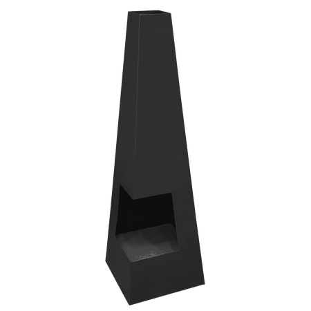 Sealey Dellonda Chiminea, Wood Burner, Heater for Outdoors W45cm x H150cm - Black Steel Model No - DG105