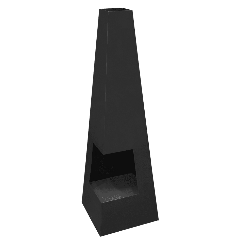 Sealey Dellonda Chiminea, Wood Burner, Heater for Outdoors W45cm x H150cm - Black Steel Model No - DG105