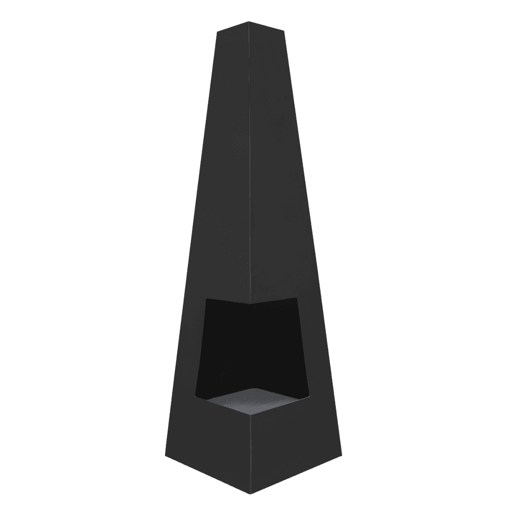 Sealey Dellonda Chiminea, Wood Burner, Heater for Outdoors W45cm x H150cm - Black Steel Model No - DG105