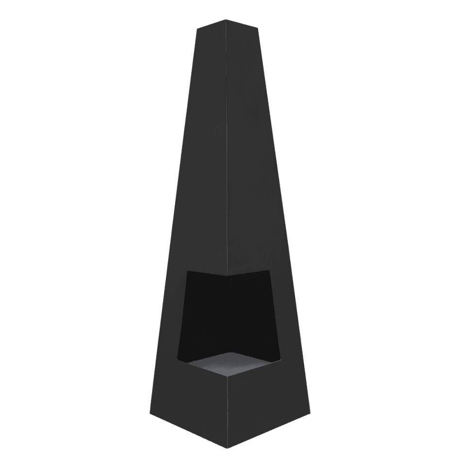 Sealey Dellonda Chiminea, Wood Burner, Heater for Outdoors W45cm x H150cm - Black Steel Model No - DG105