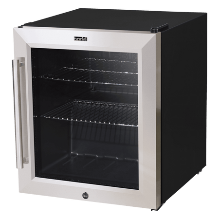 Sealey Baridi 50L Tabletop Drinks Fridge, Mini Beer Cooler, Glass Door, Stainless Steel Model No - DH75