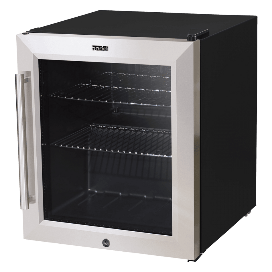 Sealey Baridi 50L Tabletop Drinks Fridge, Mini Beer Cooler, Glass Door, Stainless Steel Model No - DH75