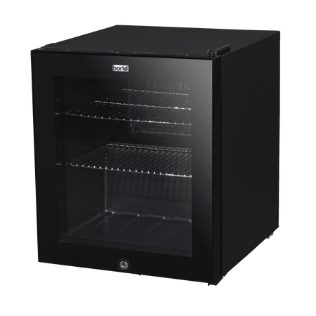 Sealey Baridi 50L Table Top Beer & Drinks Mini Fridge 3-10Â¶?C, Light, Black & Glass Model No - DH12