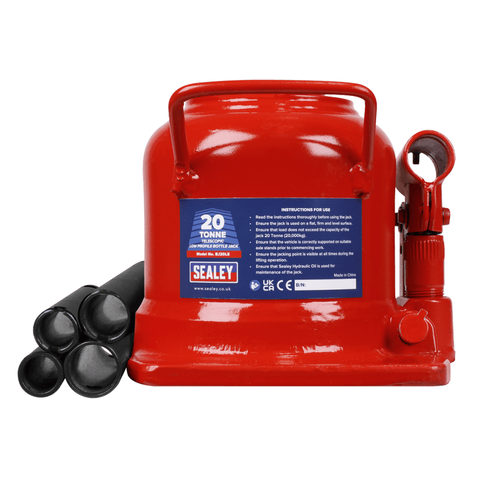Sealey Bottle Jack 20 Tonne Low Profile Telescopic Model No - BJ20LE