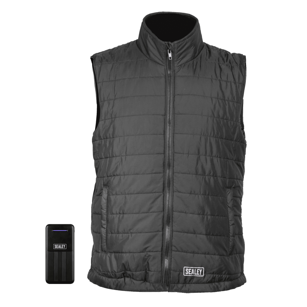 Sealey 5V Heated Puffy Gilet - 44" to 52" Chest with Power Bank 20Ah Model No - HG02KIT