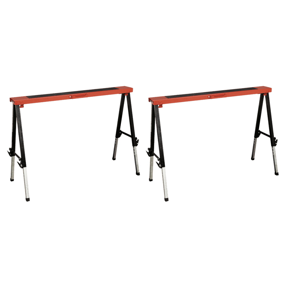 Sealey Fold Down Trestle with Adjustable Legs - Pair Model No - FTAL12