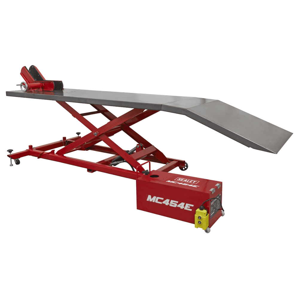 Sealey Motorcycle Lift 450kg - 12V Electro/Hydraulic Model No - MC454E