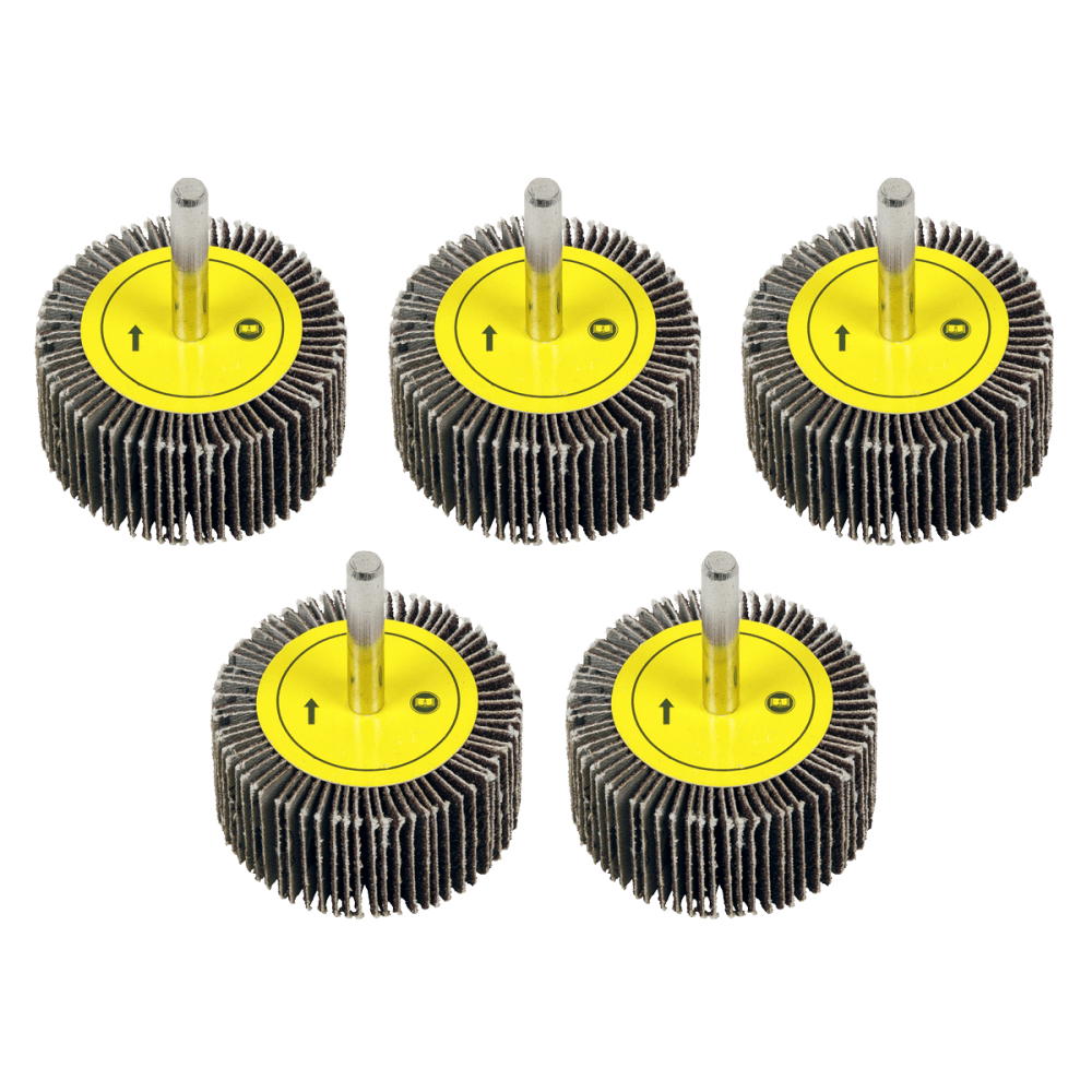 Sealey Flap Wheel 50 x 25mm 40Grit 6mm Shaft - Pack of 5 Model No - FW5025405
