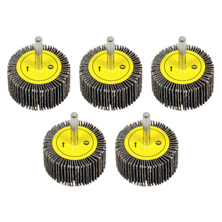 Sealey Flap Wheel 50 x 25mm 40Grit 6mm Shaft - Pack of 5 Model No - FW5025405