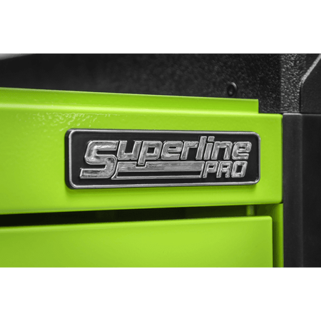 Sealey 4 Drawer Push-to-Open Topchest with Ball-Bearing Slides - Hi-Vis Green Model No - APPD4G