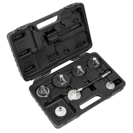Sealey 7pc Brake & Clutch Pressure Bleeder Cap Set Model No - VS0204C