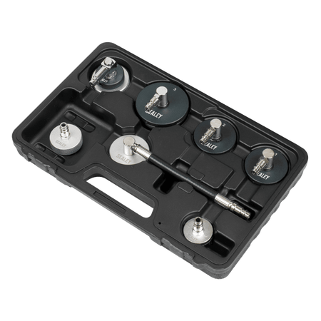 Sealey 7pc Brake & Clutch Pressure Bleeder Cap Set Model No - VS0204C
