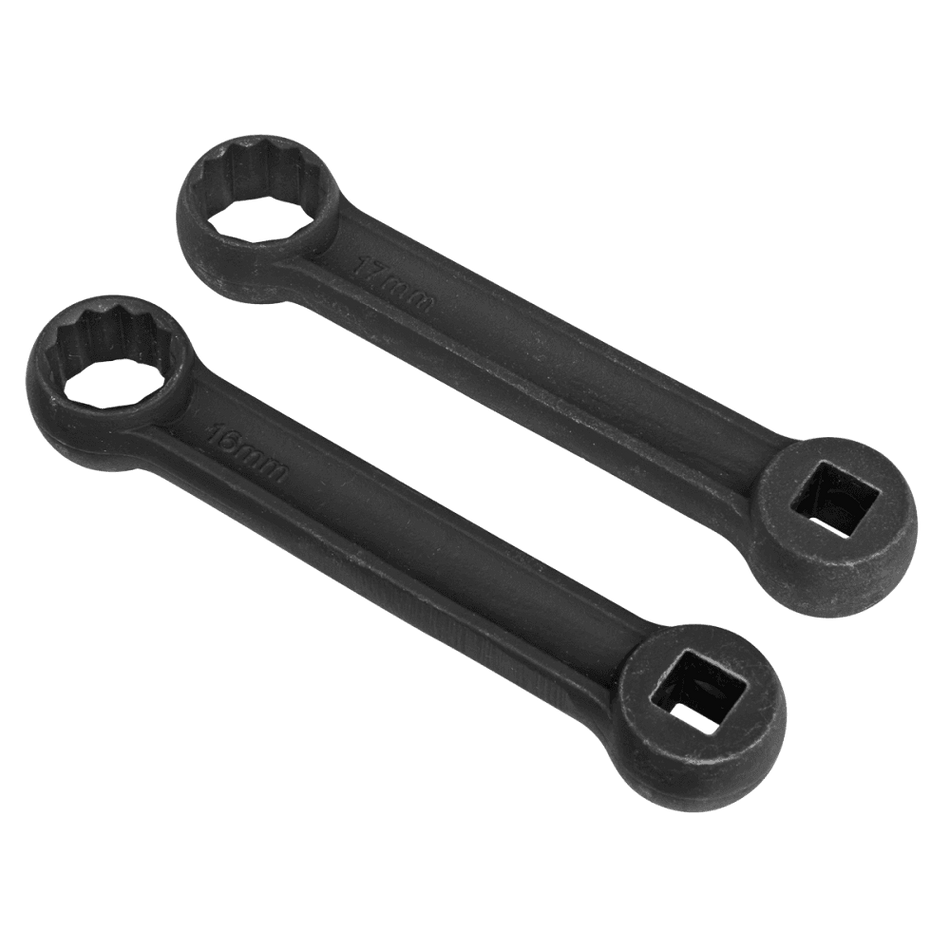 Sealey Mercedes Benz Engine Mount Spanner 16 & 17mm 2pc Model No - VS3005