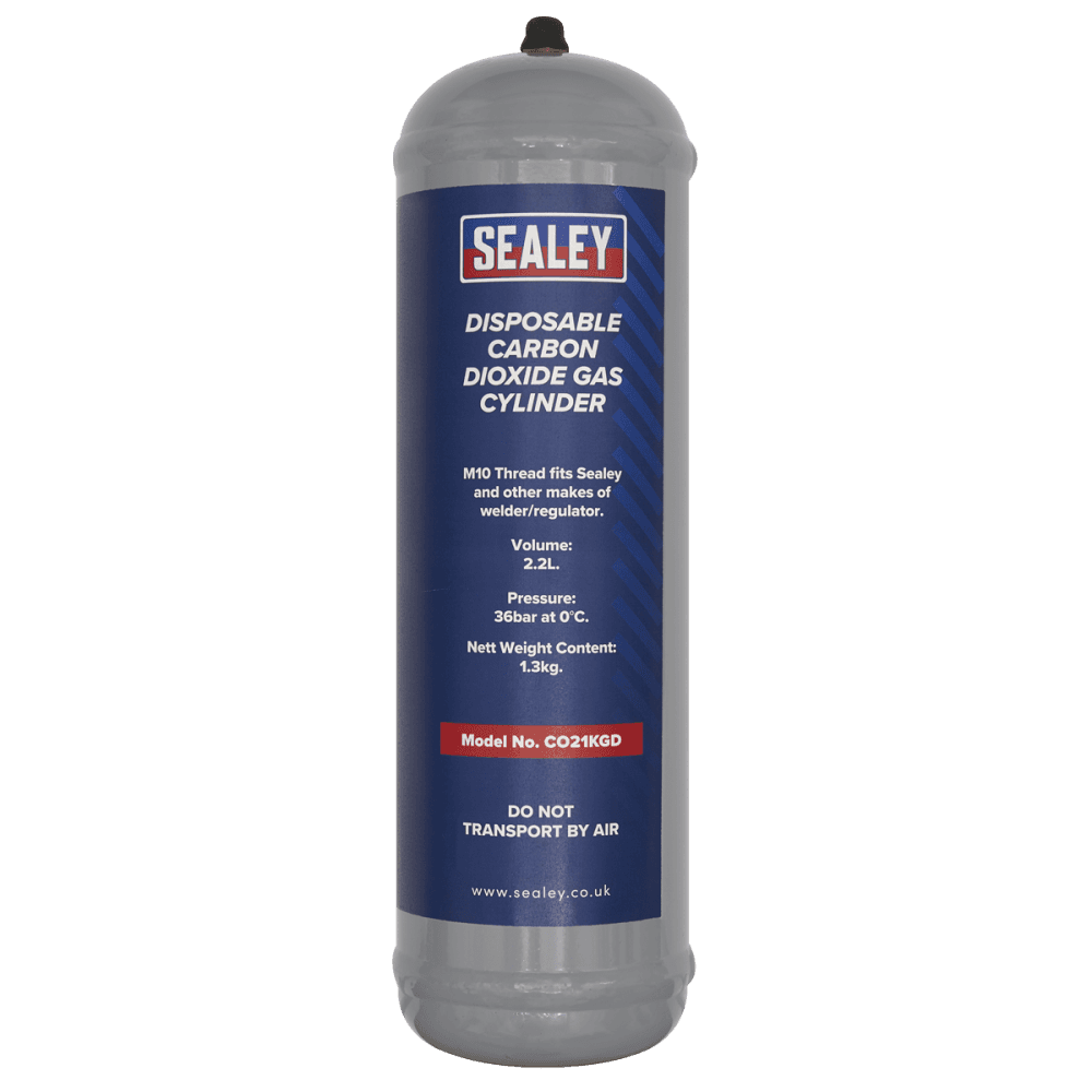 Sealey Disposable Carbon Dioxide Gas Cylinder 1.3kg Model No - CO21KGD
