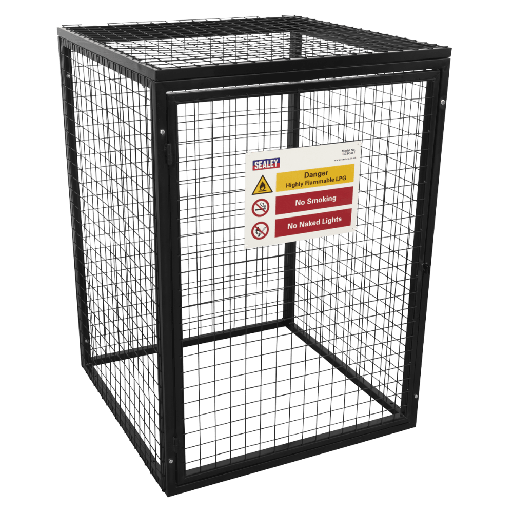 Sealey Gas Cylinder Safety Cage - 4 x 47kg Model No - GCSC447