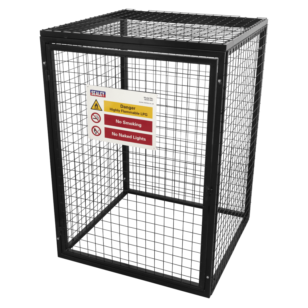 Sealey Gas Cylinder Safety Cage - 4 x 47kg Model No - GCSC447
