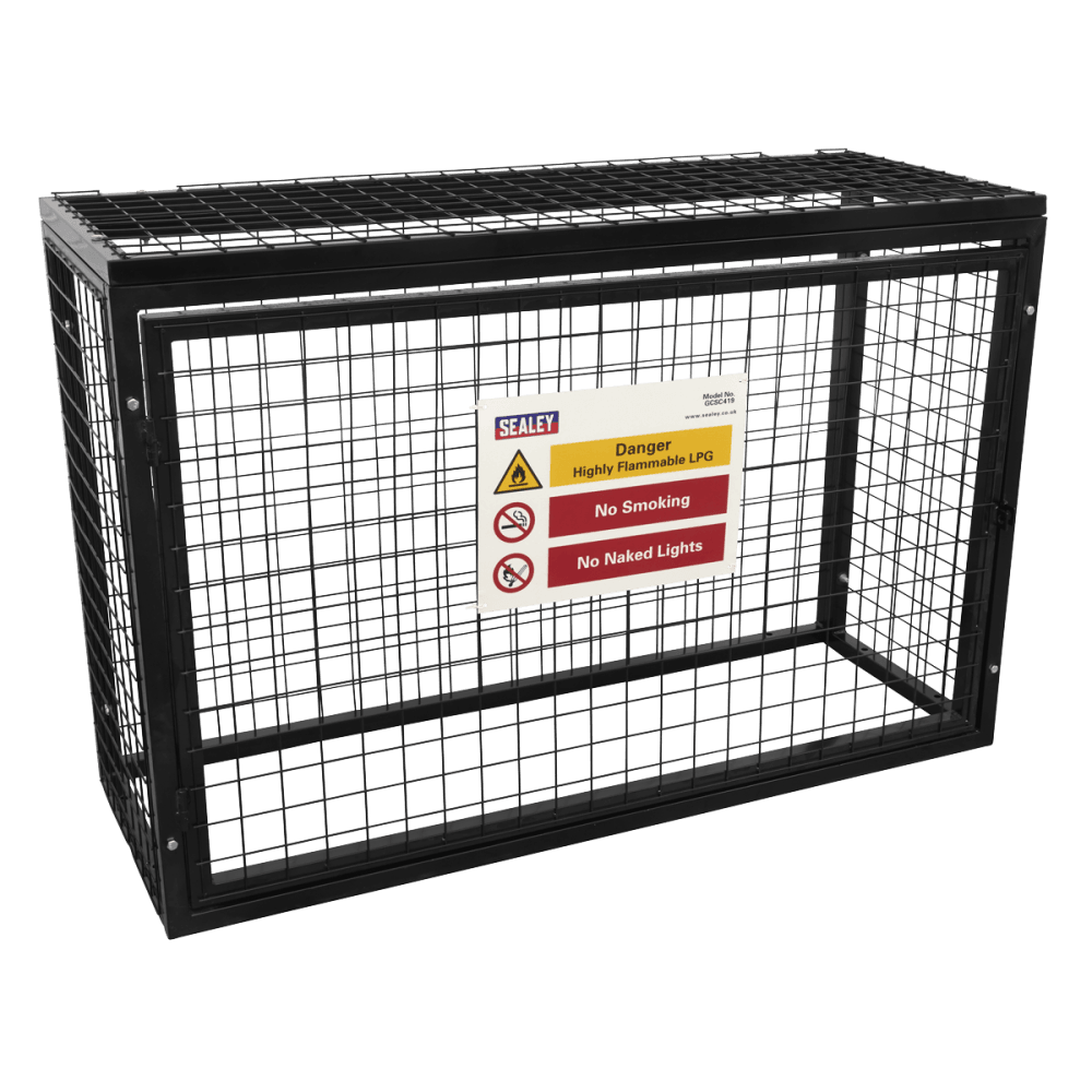 Sealey Gas Cylinder Safety Cage - 4 x 19kg Model No - GCSC419