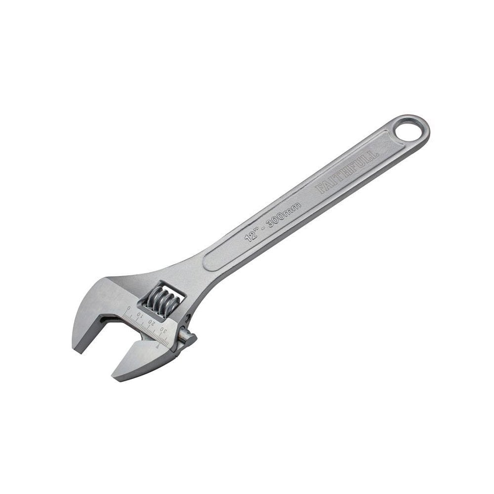 Faithfull Chrome Adjustable Spanner 300mm (12in)