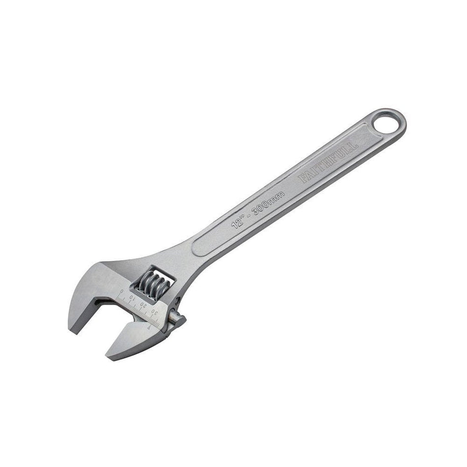 Faithfull Chrome Adjustable Spanner 300mm (12in)
