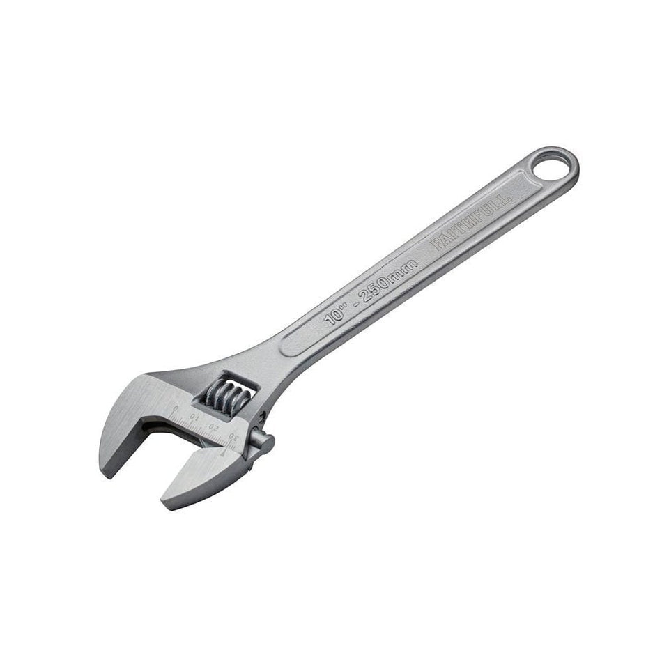 Faithfull Chrome Adjustable Spanner 250mm (10in)