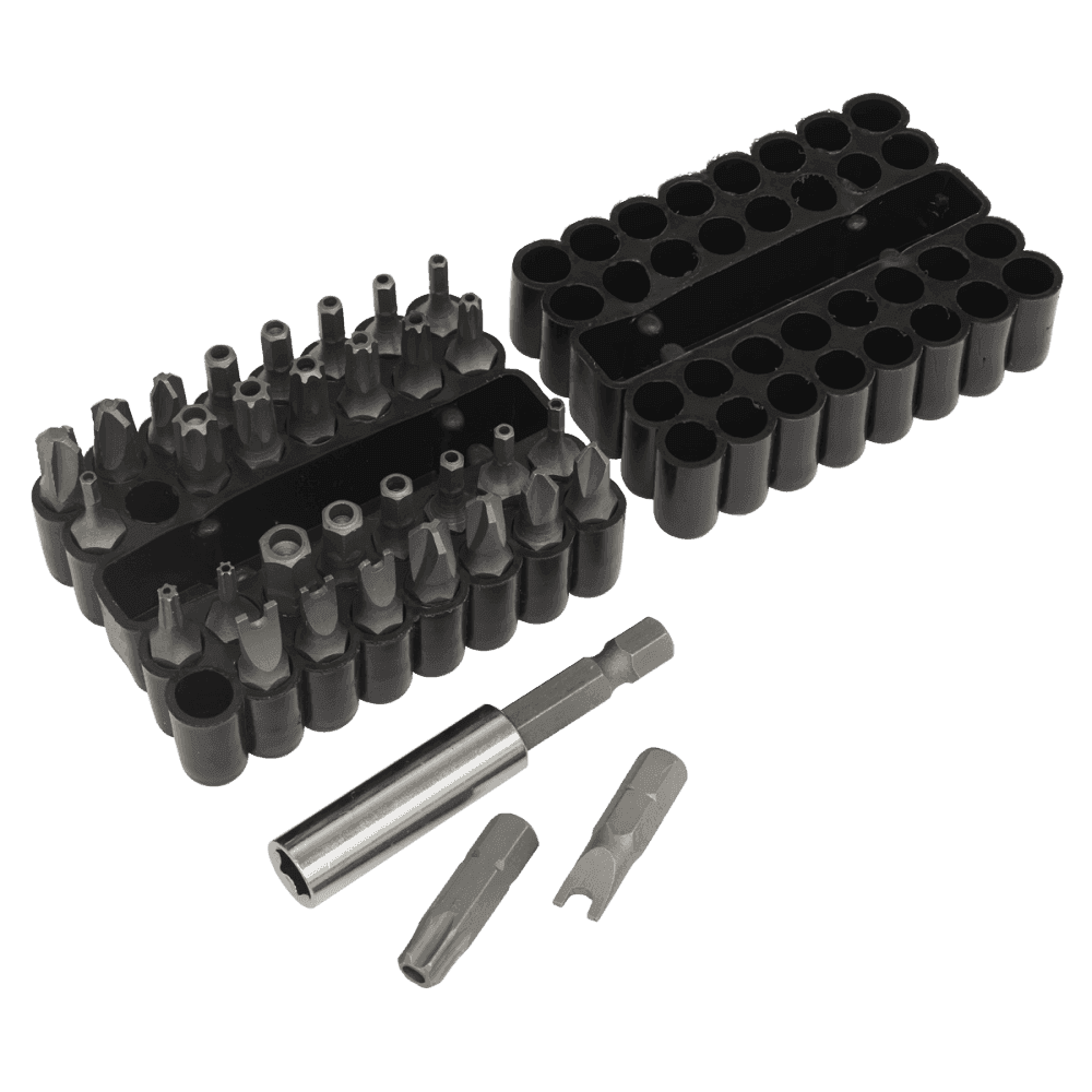 Sealey Security Bit & Magnetic Adaptor Set 33pc Model No-AK614
