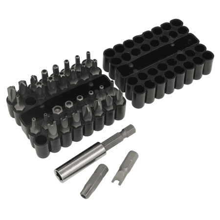 Sealey Security Bit & Magnetic Adaptor Set 33pc Model No-AK614