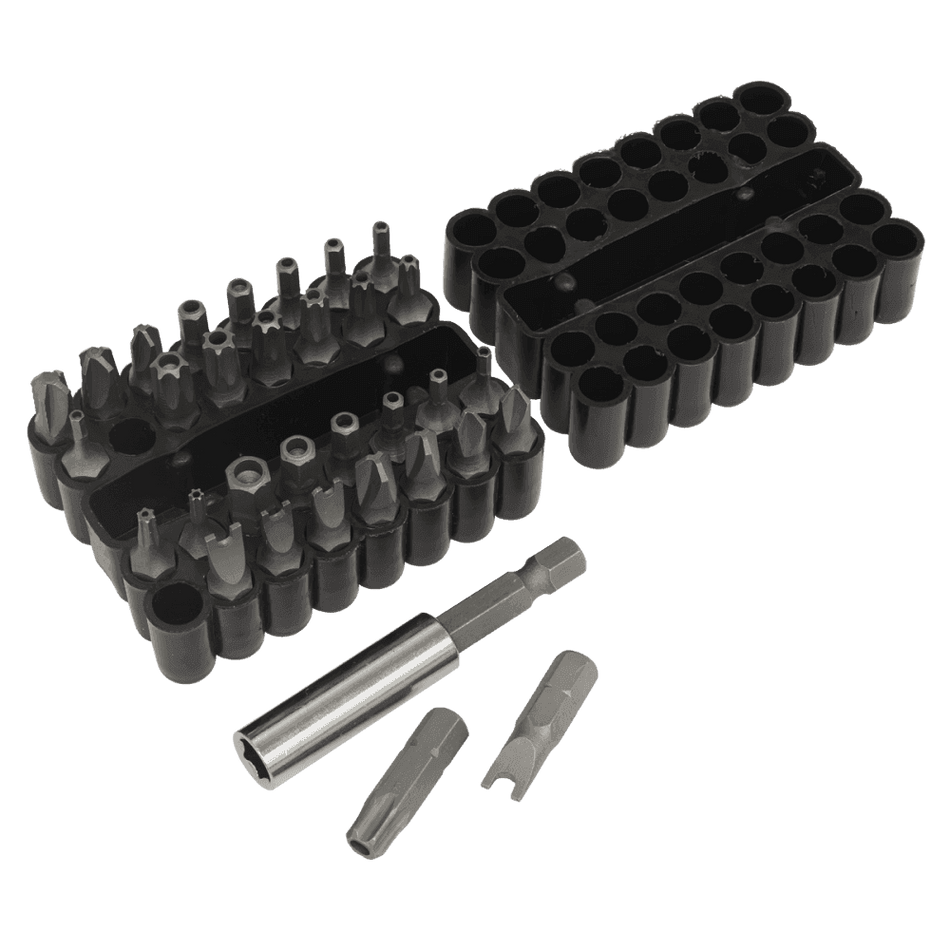 Sealey Security Bit & Magnetic Adaptor Set 33pc Model No-AK614