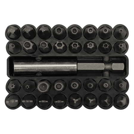Sealey Security Bit & Magnetic Adaptor Set 33pc Model No-AK614