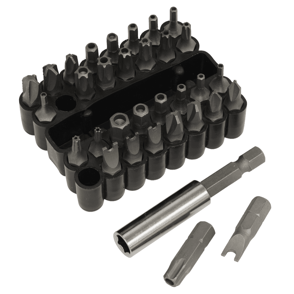 Sealey Security Bit & Magnetic Adaptor Set 33pc Model No-AK614