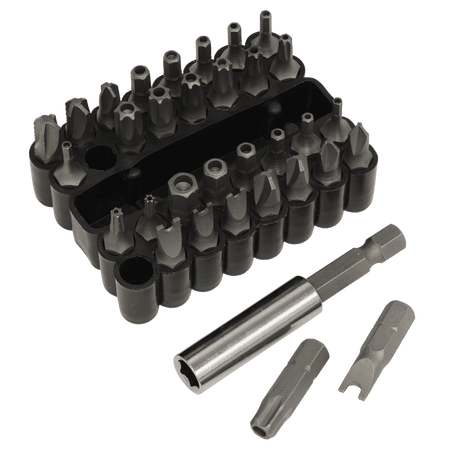 Sealey Security Bit & Magnetic Adaptor Set 33pc Model No-AK614