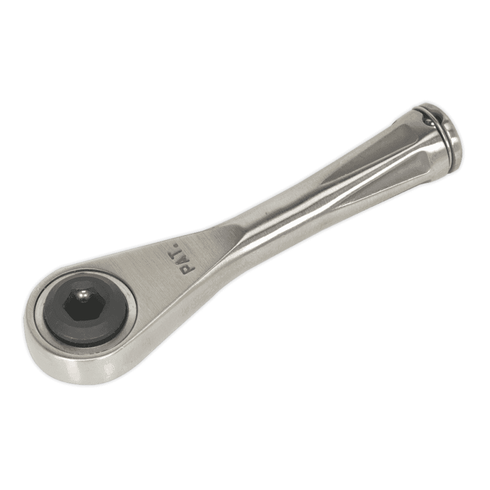 Sealey Bit Driver Ratchet Micro 1/4" Hex Stainless Steel Model No-AK6962