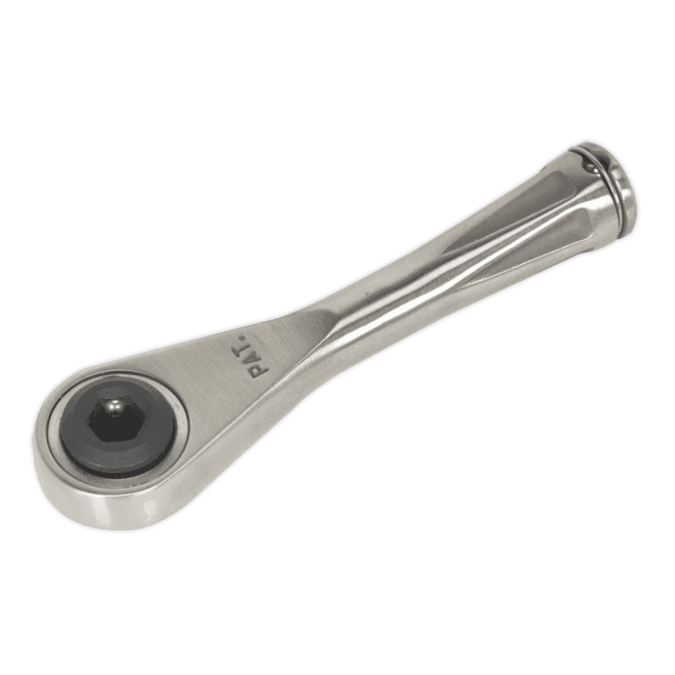 Sealey Bit Driver Ratchet Micro 1/4" Hex Stainless Steel Model No-AK6962