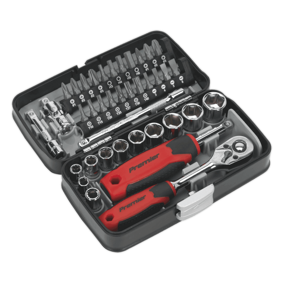 Socket & Bit Set 38pc 1/4"Sq Drive Model No.-22136