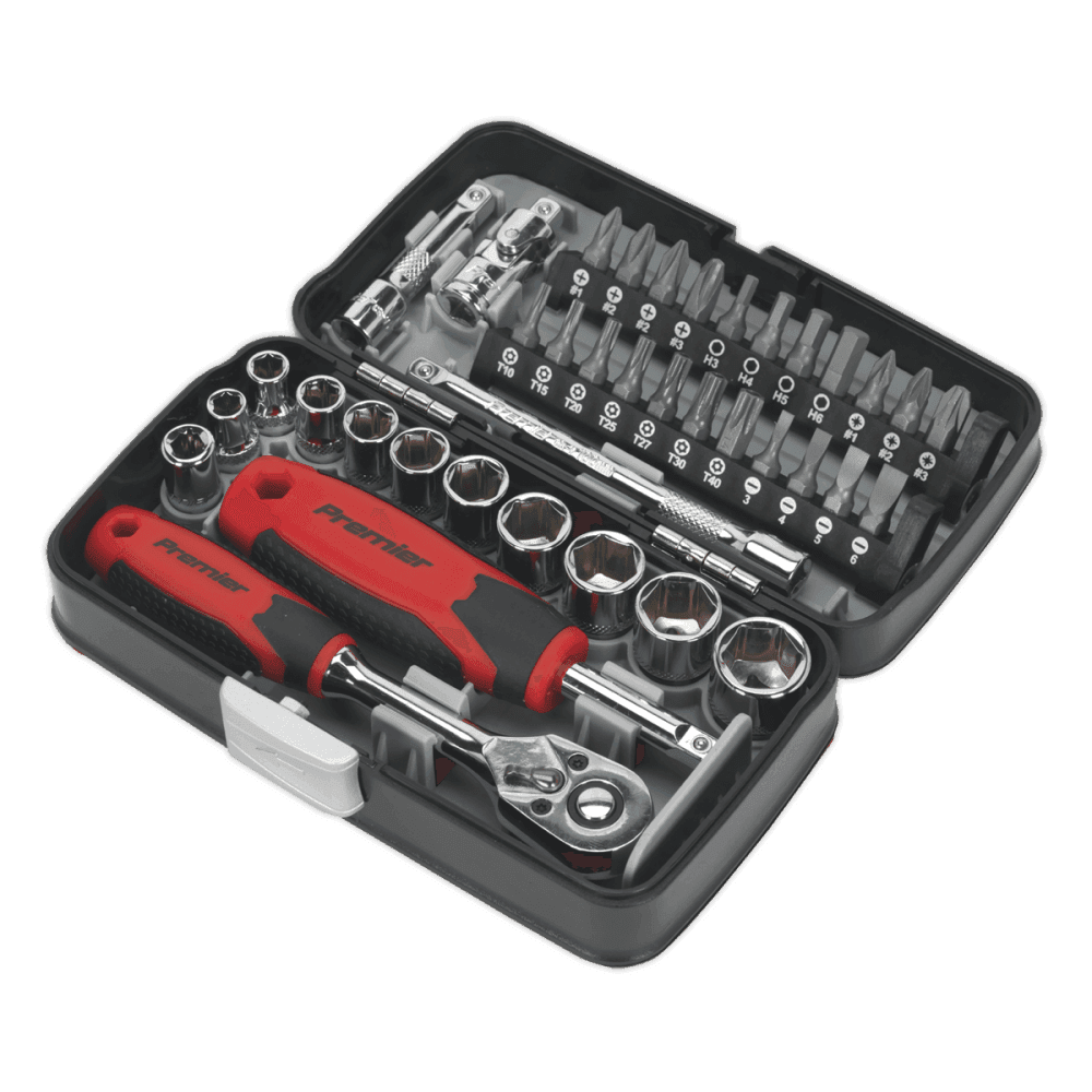 Socket & Bit Set 38pc 1/4"Sq Drive Model No.-22136